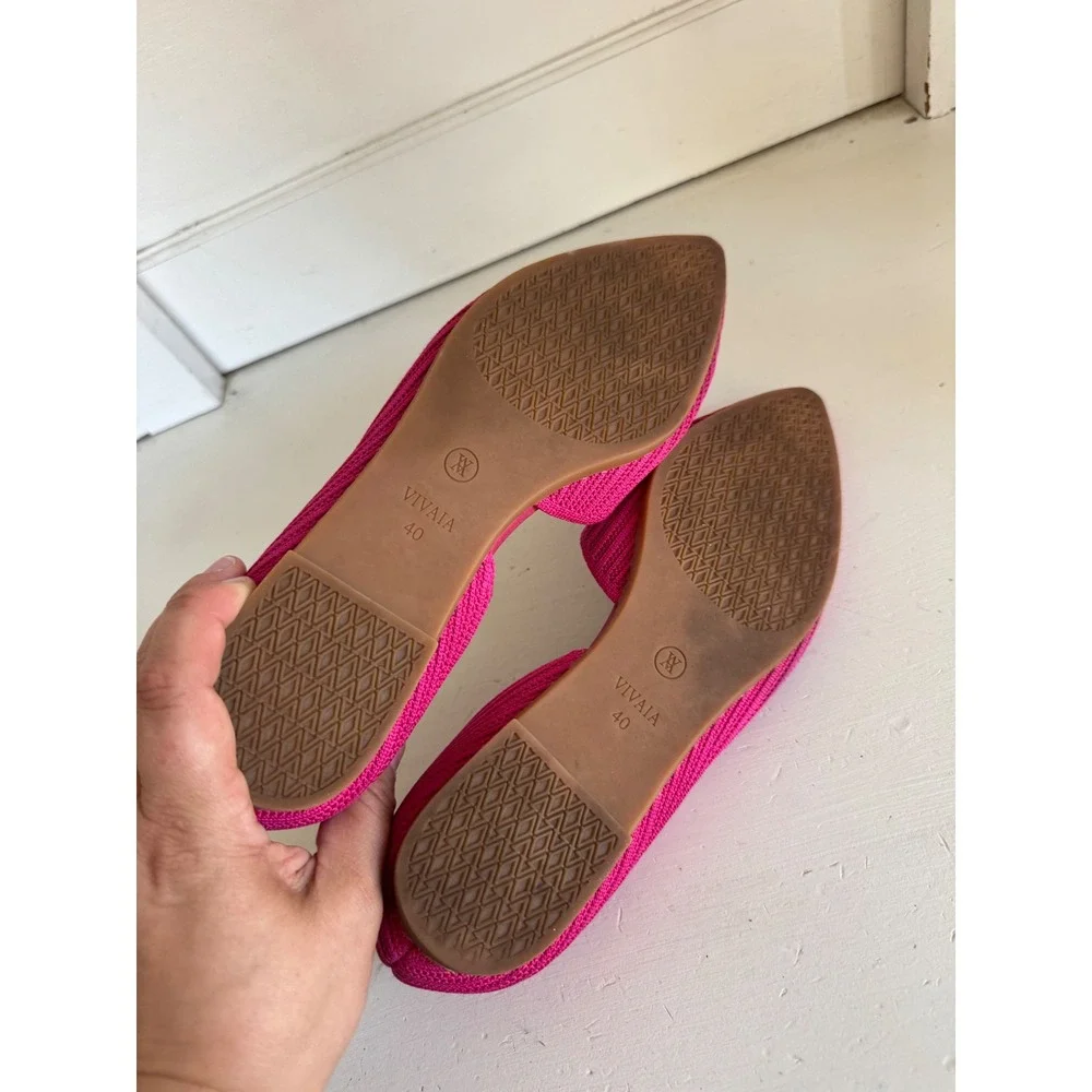Vivaia hot pink Ari pointed toe flats size 40 (their US 9)